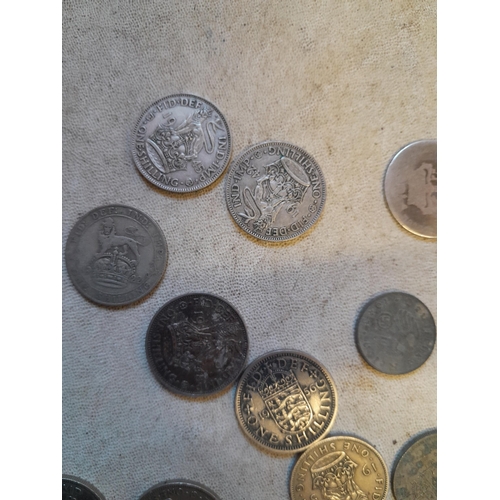 14 - Coins : Shillings occasionally silver