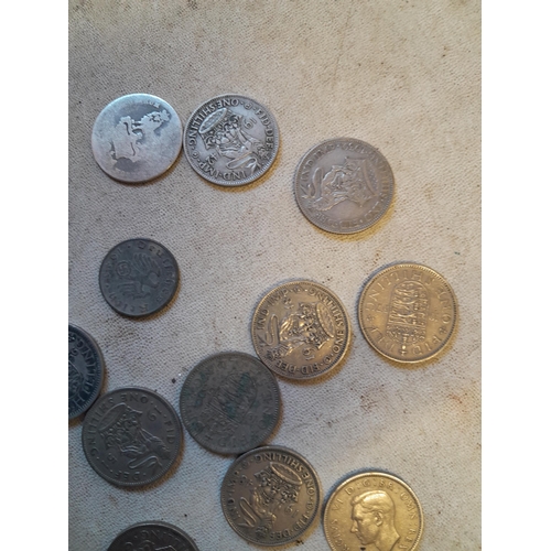 14 - Coins : Shillings occasionally silver