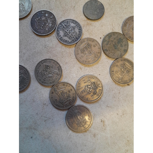 14 - Coins : Shillings occasionally silver