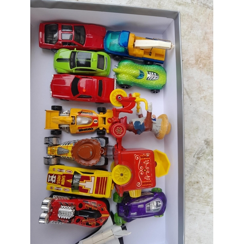 40 - Die cast toy cars, Hotwheels. Corgi and others, play worn but in good order