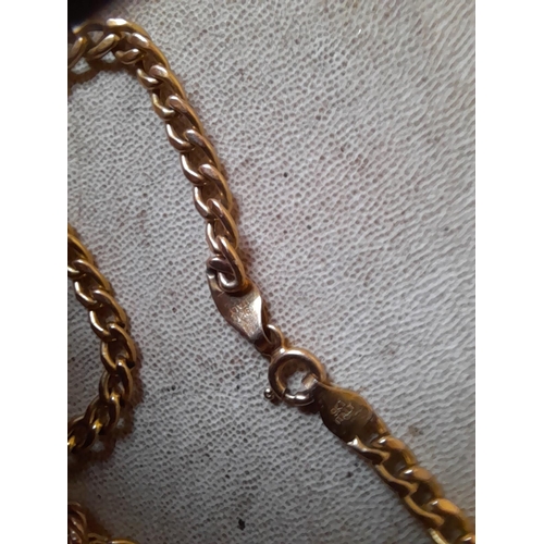 48 - Italian 9 KT gold necklace and bracelet 9.1 g