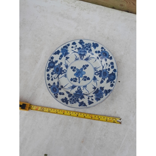 62 - late 18th / 19th century Chinese blue and white export porcelain plate