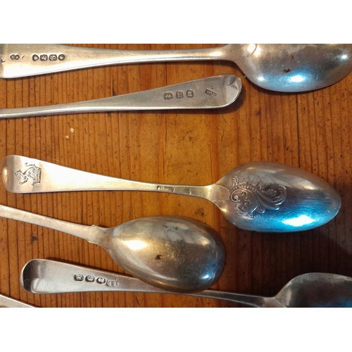 100 - Random array of silver teaspoons from 19th century onwards, various dates, assay offices and makers ... 