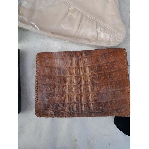 187 - Vintage and modern handbags and purses : Ted Baker, reptile skin etc.