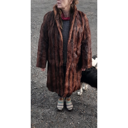 209 - Vintage mink fur coat