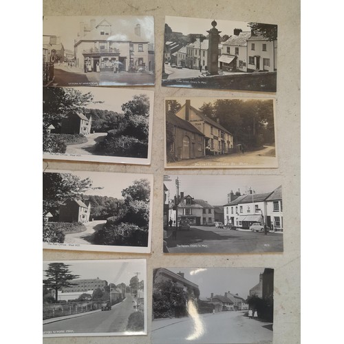 196 - Postcards : Ottery Day 1908, The Station (2 views) & The Post Office, West Hill all as part of an in... 