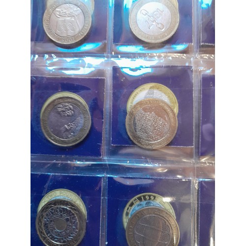 217 - Coins : 32 x £ 2 coins mainly collectable reverse head, & 54 x  50 pence coins with collectable reve... 