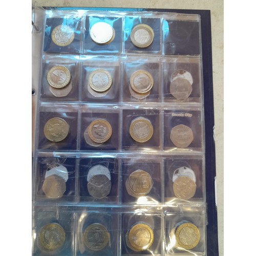 217 - Coins : 32 x £ 2 coins mainly collectable reverse head, & 54 x  50 pence coins with collectable reve... 