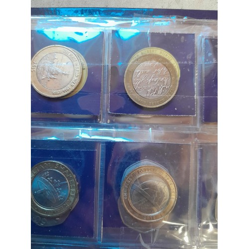 217 - Coins : 32 x £ 2 coins mainly collectable reverse head, & 54 x  50 pence coins with collectable reve... 