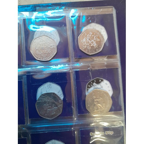 217 - Coins : 32 x £ 2 coins mainly collectable reverse head, & 54 x  50 pence coins with collectable reve... 