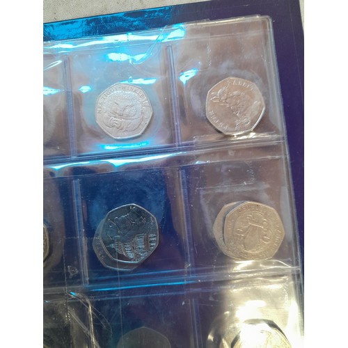 217 - Coins : 32 x £ 2 coins mainly collectable reverse head, & 54 x  50 pence coins with collectable reve... 