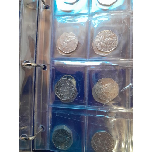 217 - Coins : 32 x £ 2 coins mainly collectable reverse head, & 54 x  50 pence coins with collectable reve... 