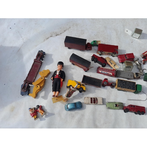 270 - Play worn and other die cast  & plastic toys