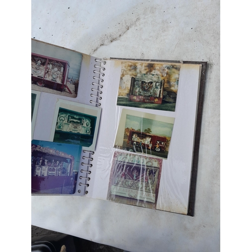 274 - 5 x albums of late 20th century coloured photographs and postcards relating to steam fairs, traction... 