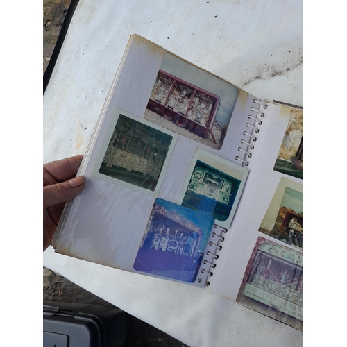 274 - 5 x albums of late 20th century coloured photographs and postcards relating to steam fairs, traction... 