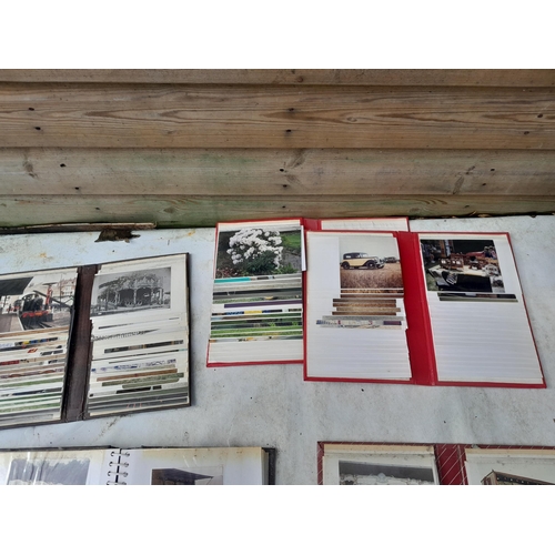 274 - 5 x albums of late 20th century coloured photographs and postcards relating to steam fairs, traction... 