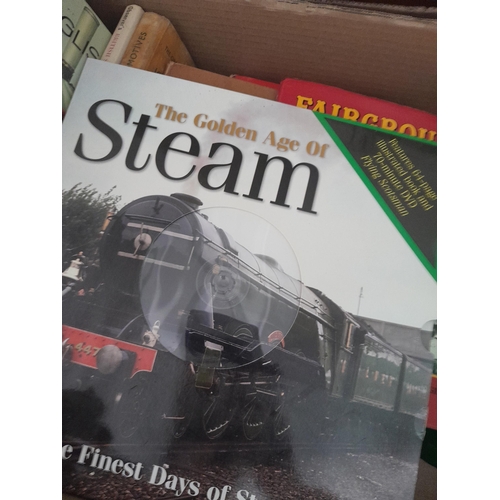 285 - Box of interesting fairground, steam and traction interest books, Observer, Shires included