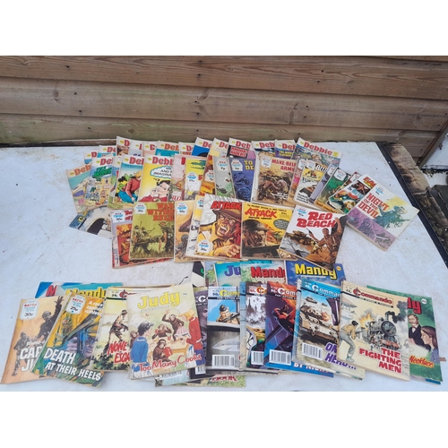 292 - Vintage childrens comics : Commando, Mandy Judy etc.