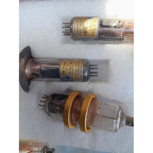 343 - Collection of vintage valves , radio interest, various makes