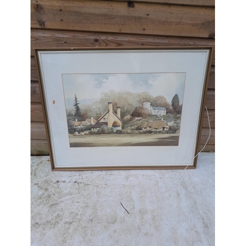 457 - Sidney Perrin 1908 – 1987 watercolour Oareford Exmoor (West Country Interest)