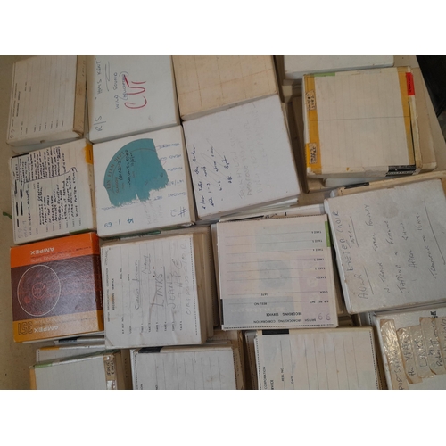 702 - Large array of reel to reel tapes from the estate of a BBC camera man