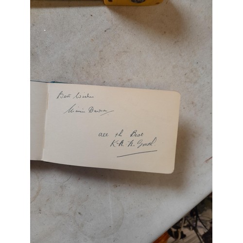 21 - Autograph albums : 1 from BBC dedicated to Mary & Steve and other probably similar