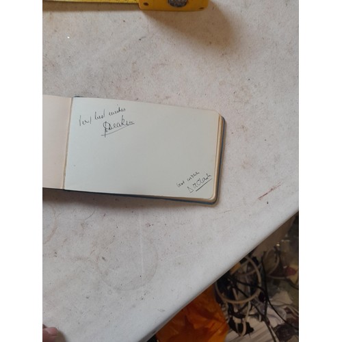 21 - Autograph albums : 1 from BBC dedicated to Mary & Steve and other probably similar