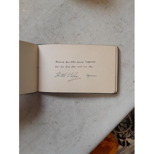 21 - Autograph albums : 1 from BBC dedicated to Mary & Steve and other probably similar