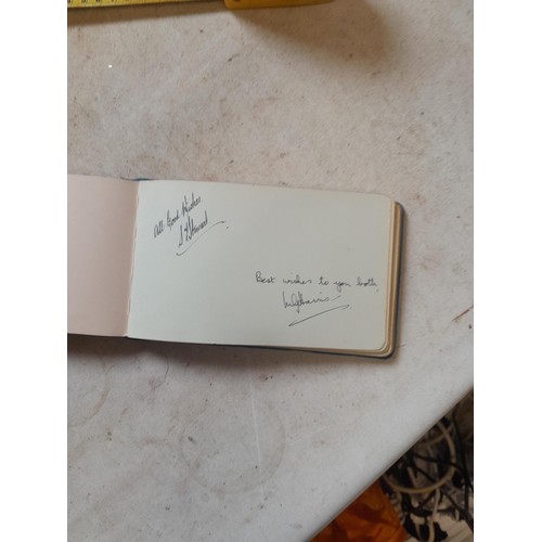 21 - Autograph albums : 1 from BBC dedicated to Mary & Steve and other probably similar