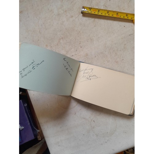 21 - Autograph albums : 1 from BBC dedicated to Mary & Steve and other probably similar