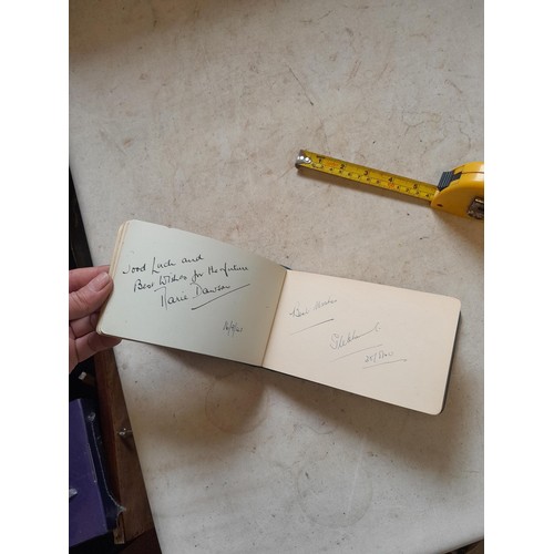 21 - Autograph albums : 1 from BBC dedicated to Mary & Steve and other probably similar