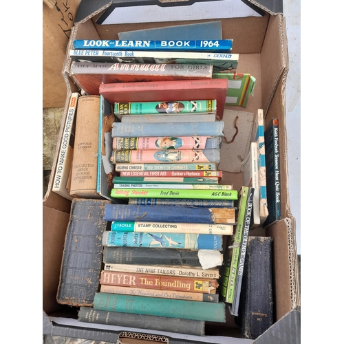 61 - Box of books : earlier Ladybirds in scrappy condition noticed