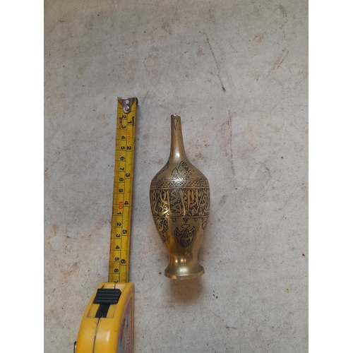 547 - Indian 19th century cut down brass rosewater sprinkler