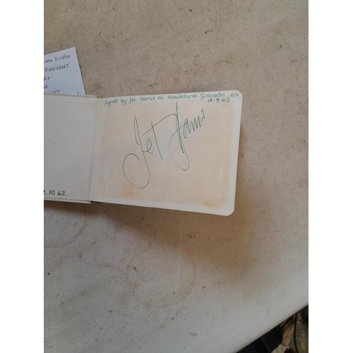 556 - Autograph album : Joe Brown, Rolf Harris and others