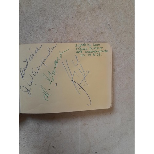 556 - Autograph album : Joe Brown, Rolf Harris and others