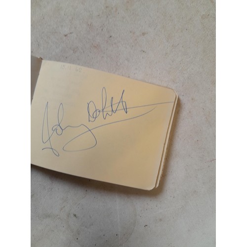 556 - Autograph album : Joe Brown, Rolf Harris and others