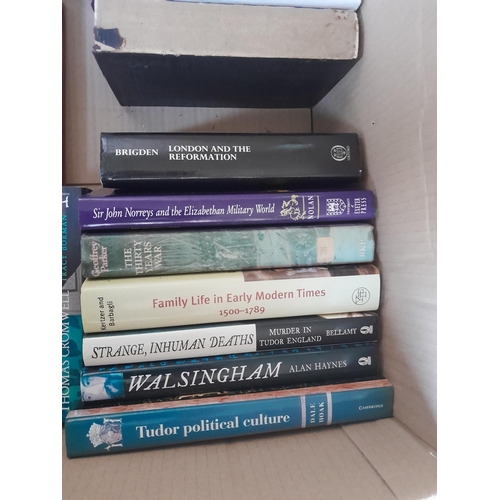 8 - Box of books mainly history themed