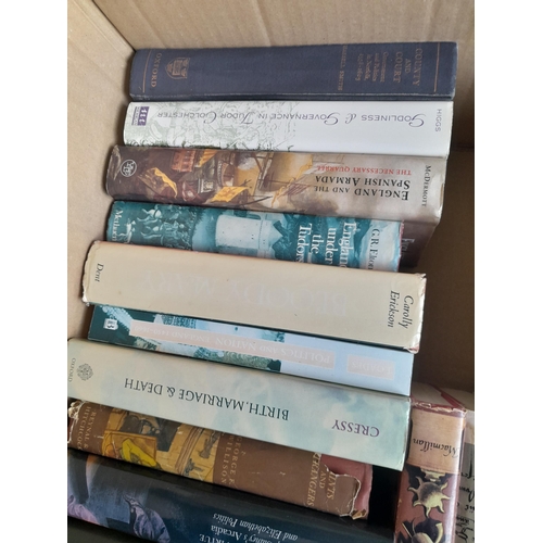 10 - Box of books mainly history themed