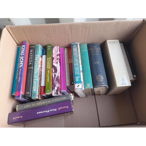 12 - Box of books mainly history themed