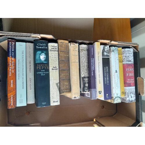 18 - Box of books mainly history themed