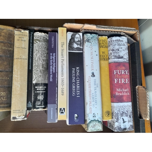 18 - Box of books mainly history themed