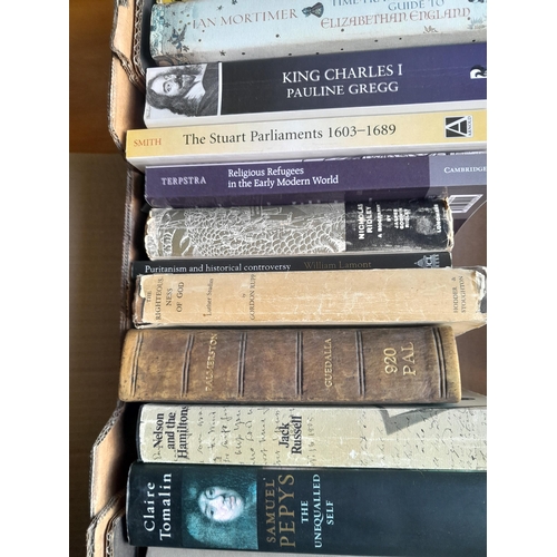 18 - Box of books mainly history themed