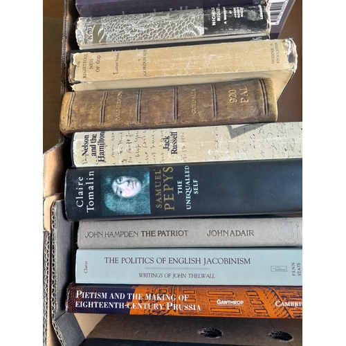 18 - Box of books mainly history themed