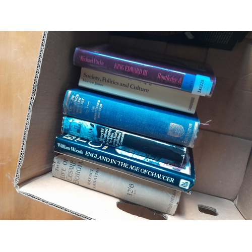 24 - Box of books mainly history themed