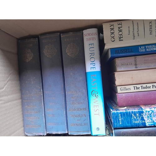 28 - Box of books mainly history themed