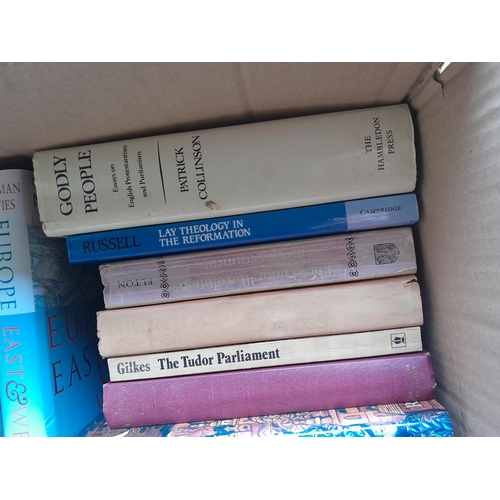 28 - Box of books mainly history themed