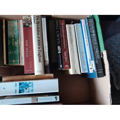 29 - Box of books , mainly history themed