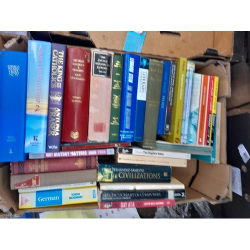 37 - Box of books , mainly history and antique silver themed