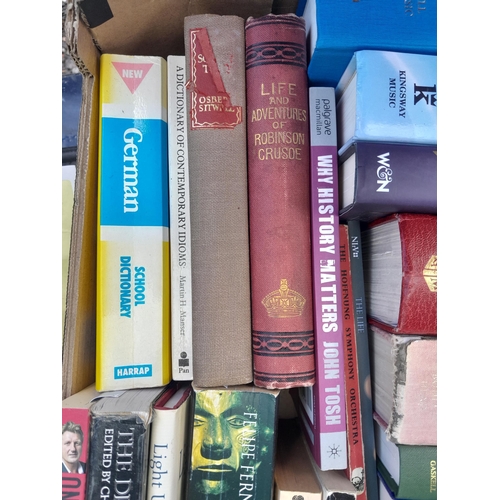 37 - Box of books , mainly history and antique silver themed