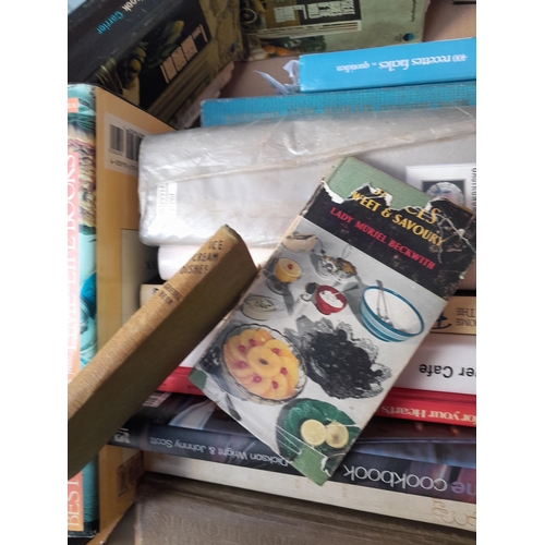 42 - Box of books , mainly cookery themed